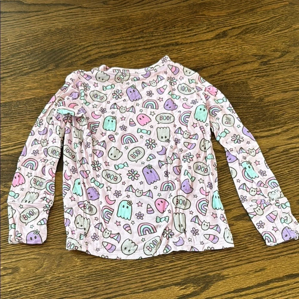 Pastel Ghost and Rainbow Bamboo Pajama Set